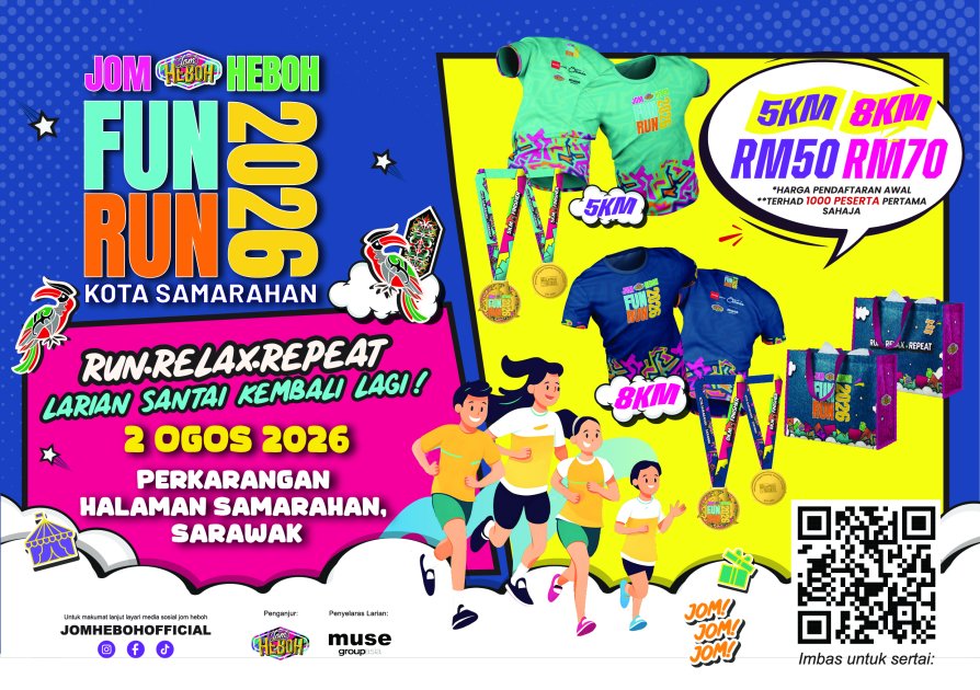 Jom Heboh Fun Run Kota Samarahan 2026